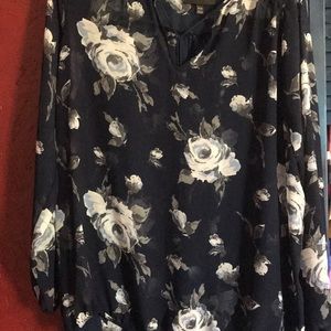 Floral blouse lane bryant size 18/20